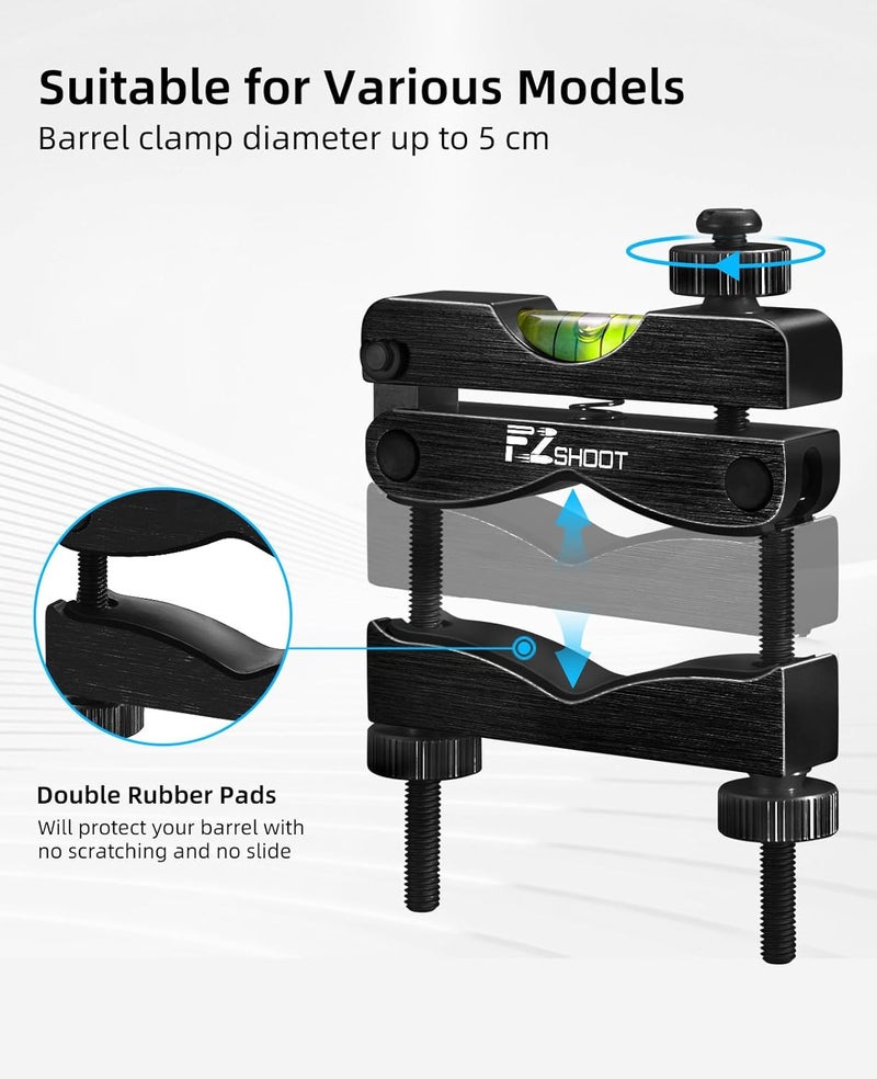 EZshoot Scope Leveling Kit with High-precision Bubble Leveling System, Magnetic Universal Leveling Tool, Compact Storage Case for Equipment and Maintenance - Image 4